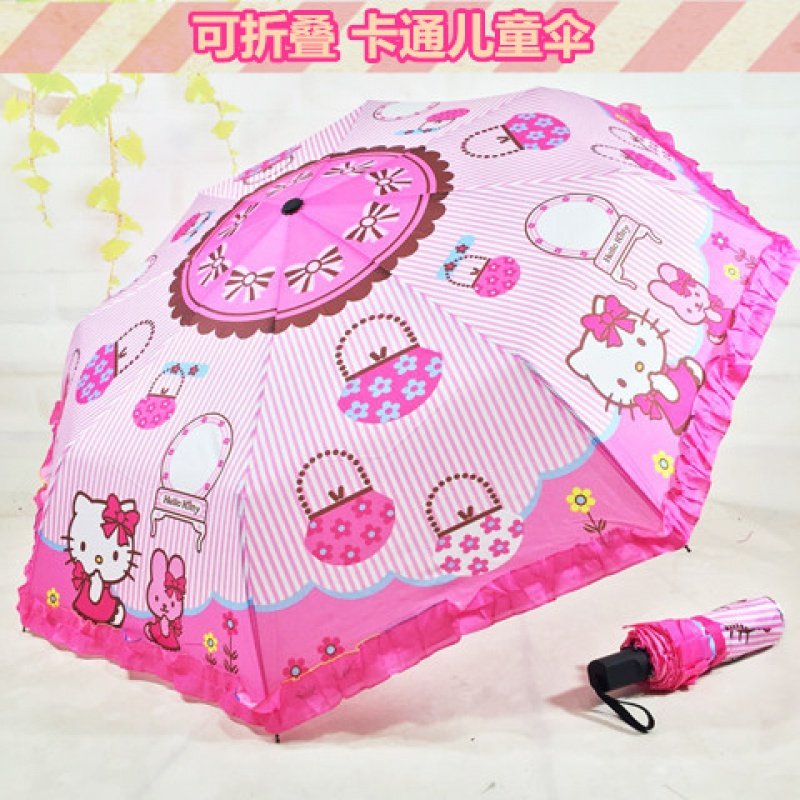杨儿童伞女折叠轻便男小学生雨伞三折伞手动可放书包卡通公主晴雨在类目 居家日用, 伞/雨具/防雨/防潮, 伞中 - 来自Buy2taobao.com提供专业的淘宝代购服务