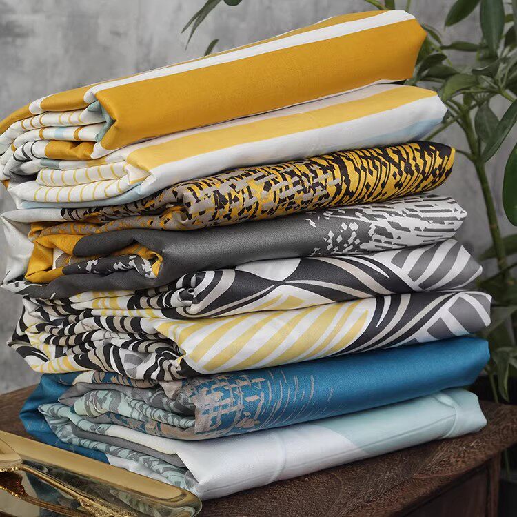 清仓外贸余单裸睡天丝棉贡缎床单被套1.51.8米双人丝滑细腻瑕疵