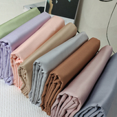 80S外贸纯棉贡缎床单100棉高密长绒棉欧式 600T纯色睡单秋冬四季