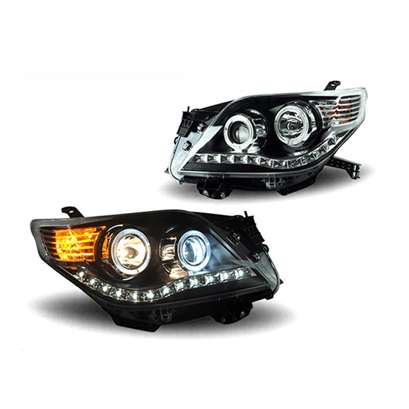 适用于2010-2013年霸道LED大灯 普拉多FJ150改装天使眼大灯总成