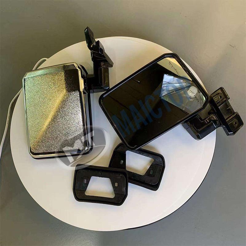 兰酷陆巡倒车镜总成LC75 76 78 79带阿拉伯字后视镜2007-2022电镀