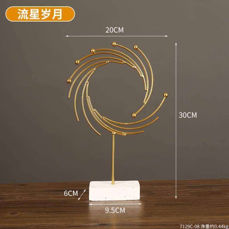 创意装饰品客厅摆件桌面几何办公室布置家居酒柜铁艺小电视柜简约,家居饰品,装饰摆件,淘宝优惠券,粉丝福利购,淘宝优惠卷