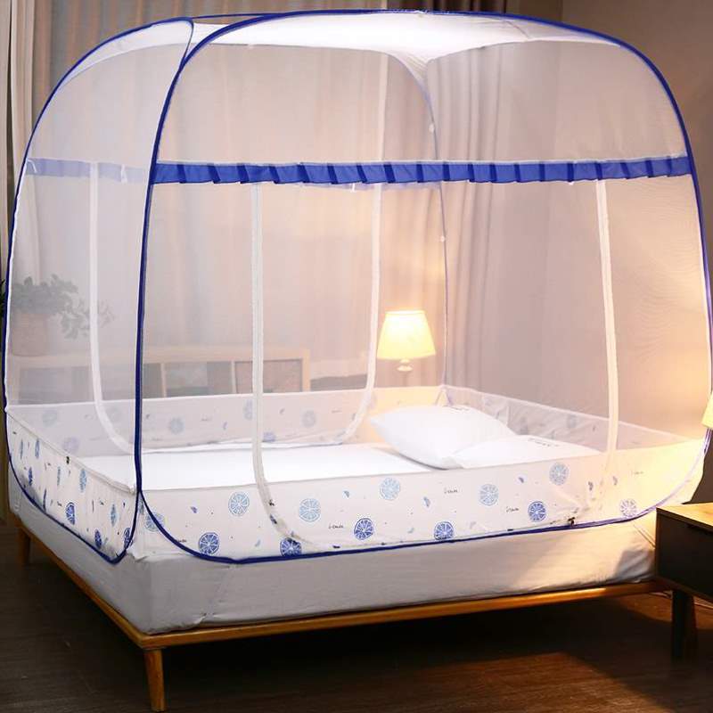 .8x2安装免1.5加密m1.家用米床150x180x200蒙古包蚊帐加厚可折叠0