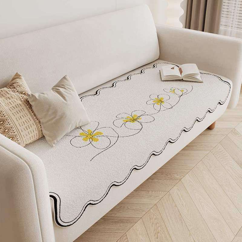 冬季加厚复古毛绒2023法式四季坐垫皮沙发异形盖布新款沙发垫通用,居家布艺,沙发垫,淘宝优惠券,粉丝福利购,淘宝优惠卷