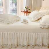 席子风可机冰丝款 带凉席类a空调软高端夏季 三件套床盖洗裙边公主