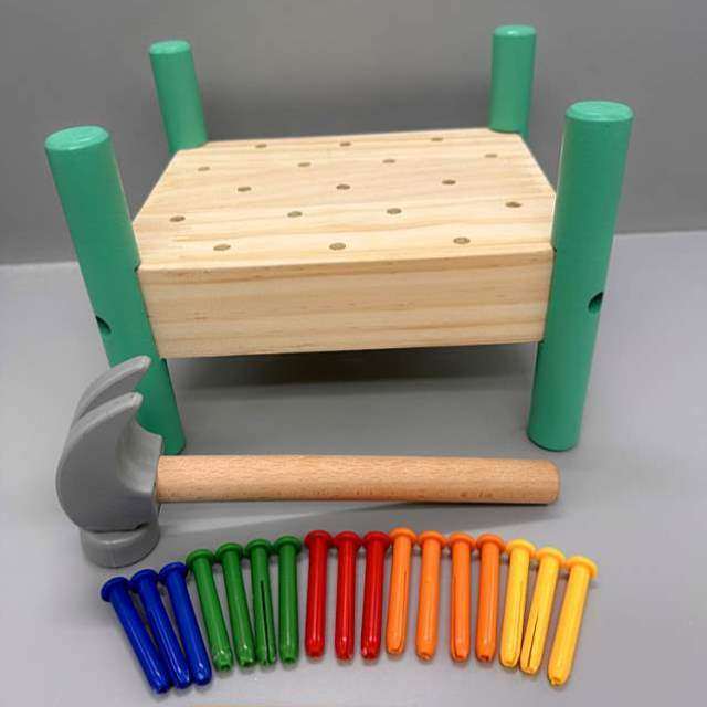 3锤子训练敲打桩教具蒙氏玩具宝宝早教益智岁木质钉子协调手眼,玩具/童车/益智/积木/模型,螺母拆装/组合玩具,淘宝优惠券,粉丝福利购,淘宝优惠卷