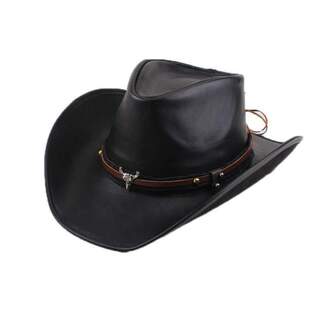 沙滩太阳帽帽子帽骑马男款防晒帽子夏季户外遮阳牛仔牛仔大檐骑士