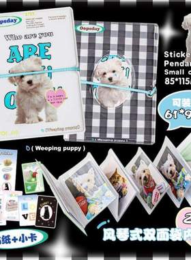 宫格OOPSDAY册档案小卡收纳相册追星卡册立得一拍明信片风琴迷你