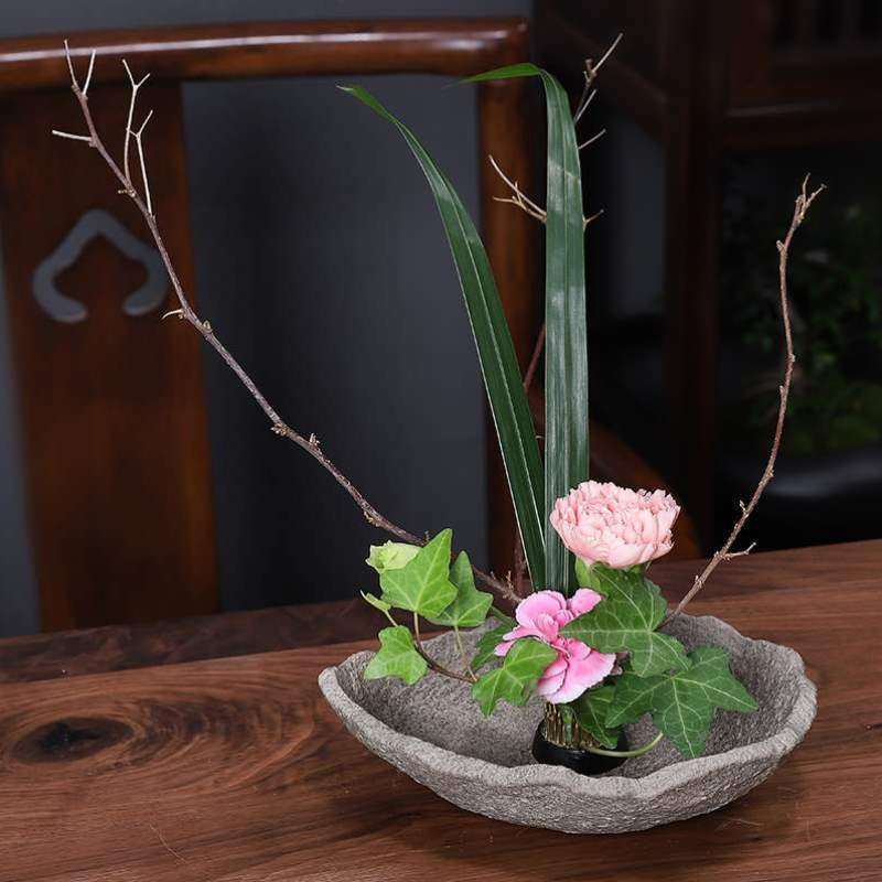 花盆插花盘简约禅意花器道小原花艺术剑山流中式插花花盆陶瓷创意,鲜花速递/花卉仿真/绿植园艺,花瓶,淘宝优惠券,粉丝福利购,淘宝优惠卷