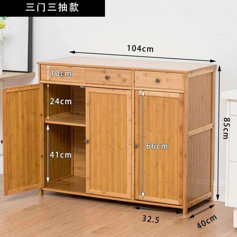 柜餐透气多功能简易橱柜家用大边柜碗柜经济型楠竹放菜厨房储物柜,住宅家具,餐边柜,淘宝优惠券,粉丝福利购,淘宝优惠卷
