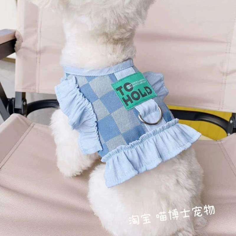 牵引绳棋盘胸比熊防格甜酷背带狗狗花边牵引带风牛仔猫咪挣脱宠物,宠物/宠物食品及用品,猫牵引绳,淘宝优惠券,粉丝福利购,淘宝优惠卷