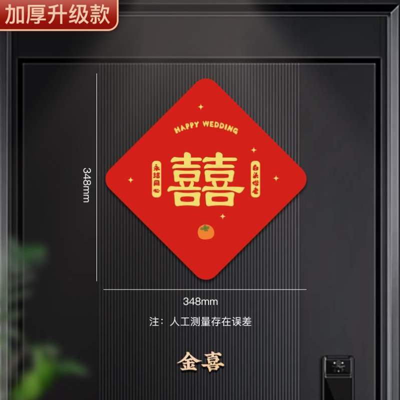 乔迁过年大门龙年贴纸磁吸新年春节2024入户门福字门贴易飞装饰喜