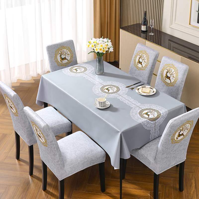 套罩免洗酒店套餐厅连体椅子防油餐椅餐桌弹力四季家用通用防水布
