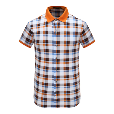 SF124路男式夏季短袖T恤 棉翻领开衫休闲商务上衣