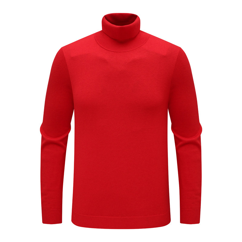 H1210恩男式羊毛衫 绵羊毛商务休闲羊毛舒适有弹力套头高领毛衣