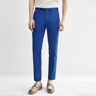 商务休闲长裤 CA473机场货 棉中腰修身 休闲裤 弹力 卡春秋男式