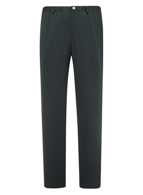 KN14康L尼L春秋款男式休闲裤 中腰修身商务休闲长裤 黑色