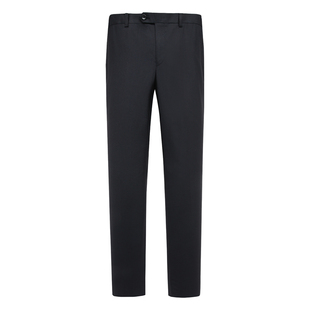 J111VG2035 羊毛桑蚕丝混纺中腰直筒商务长裤 H1413乔男士 春秋西裤