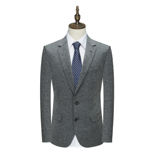 MY308美春秋男西服 1200302 羊毛100`S意大利面料两粒扣商务西装