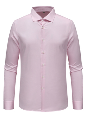 SF286路嘉男式春秋长袖衬衫 棉百搭商务休闲上衣 弹力