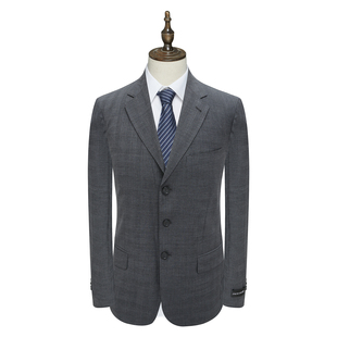 外套 羊毛意大利面料三粒扣无开衩商务西装 PL5皮春秋男式 西服