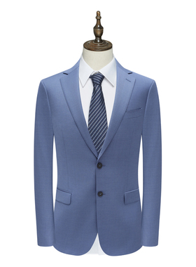 B1581鸟男式春秋西服 绵羊毛两粒扣后中开衩商务西装 223034