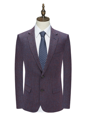 AB1577辛柏男春秋西服 羊毛两粒扣无开衩商务休闲西装 NB311-05