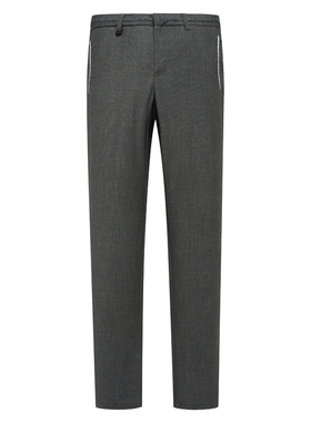 AB1169邦纳春秋厚度男式休闲裤 中腰修身商务休闲长裤 灰色