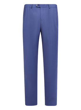 J1666鸟春秋男西裤绵羊毛意大利面料中腰修身商务休闲长裤 22F145