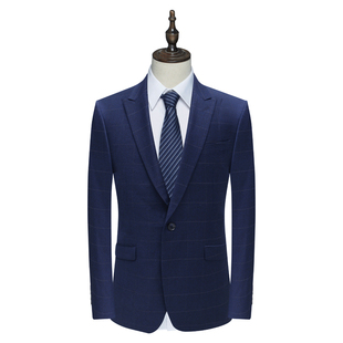 196106 商务西装 B1460鸟牌男春秋西服 绵羊毛两粒扣后中开衩修身