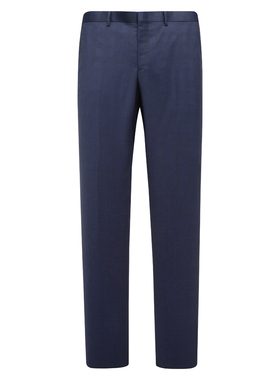 MY588美春秋男式西裤 羊毛中腰修身商务休闲长裤 深蓝色1200300