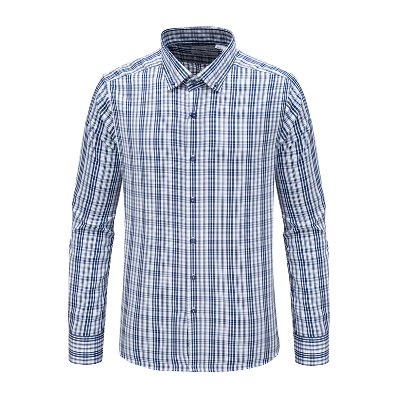 LS128芙克斯男式春秋长袖衬衫 棉百搭商务休闲免烫上衣时尚都市