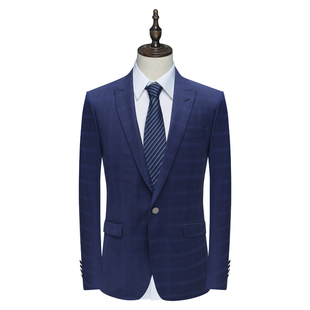 41114 商务西装 B1499鸟牌男春秋西服 绵羊毛一粒扣后中开衩修身