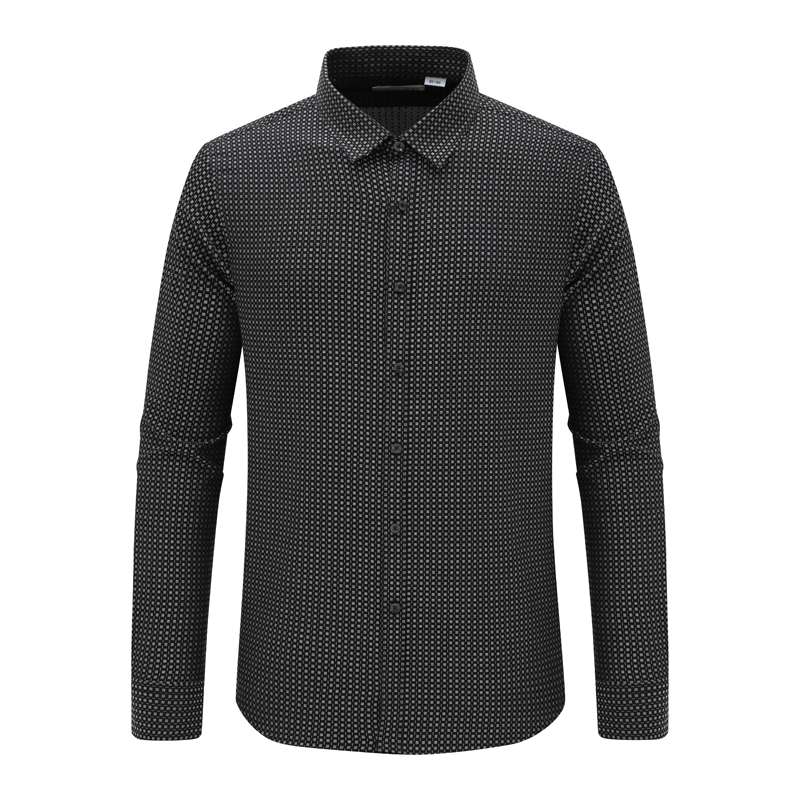 LS76芙L克S牌男式春秋长袖衬衫 棉百搭商务休闲免烫上衣 时尚都市