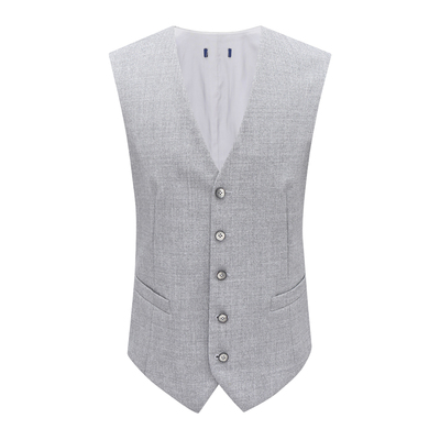 F4032鸟牌男式马甲绵羊毛意大利面料春秋厚度商务休闲上衣 211201