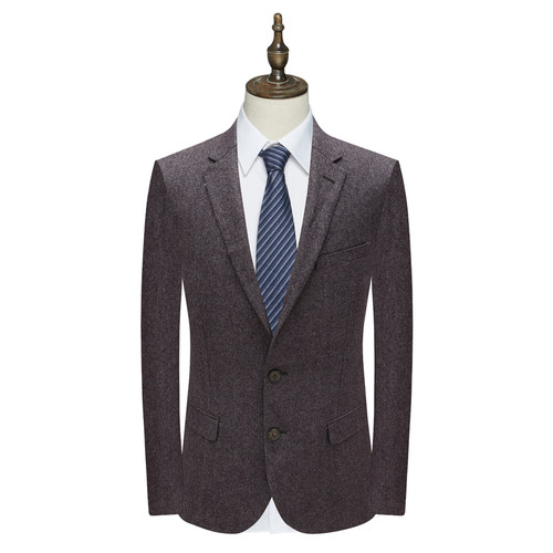 MY437美男式春秋西服 羊毛两粒扣后中开衩商务西装 1100305