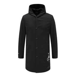 时尚 连帽直排扣防风棉服 都市 棉衣 H1081春秋男式