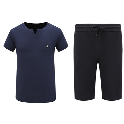 CA978 机场货 卡夏季男式套装 棉休闲商务上衣+短裤 时尚都市弹力