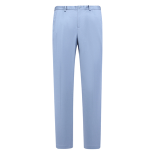 弹力 J1735KMQ春秋男式 商务休闲长裤 棉中腰修身 灰蓝色 休闲裤