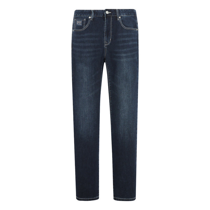 DJ229梦家轻奢撤柜时尚简约男士修身牛仔裤深蓝色长裤春夏百搭K-1