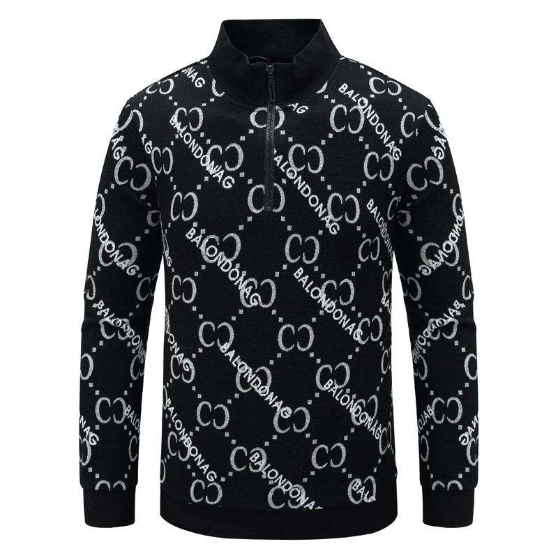 H912男式春秋长袖卫衣 棉立领百搭商务休闲上衣 时尚都市