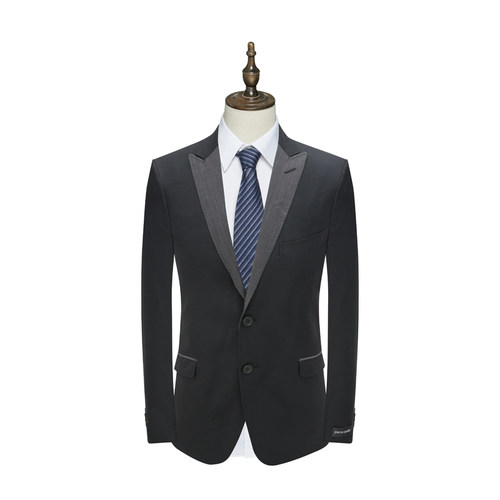 PL71皮春秋男式西服 羊毛两粒扣后中开衩商务西装外套 N6622710