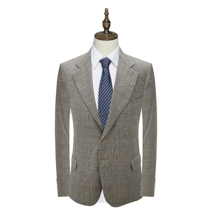 外套70501 纯羊毛两粒扣双开衩商务西装 PL269皮春秋男式 西服