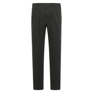 SA17萨BA蒂N春秋男休闲裤 山羊绒中腰直筒商务休闲长裤弹力黑褐色