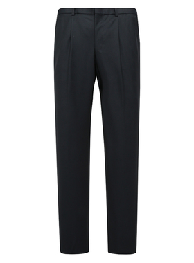 MY567美春秋男式西裤 羊毛中腰修身商务休闲长裤 深蓝色712010