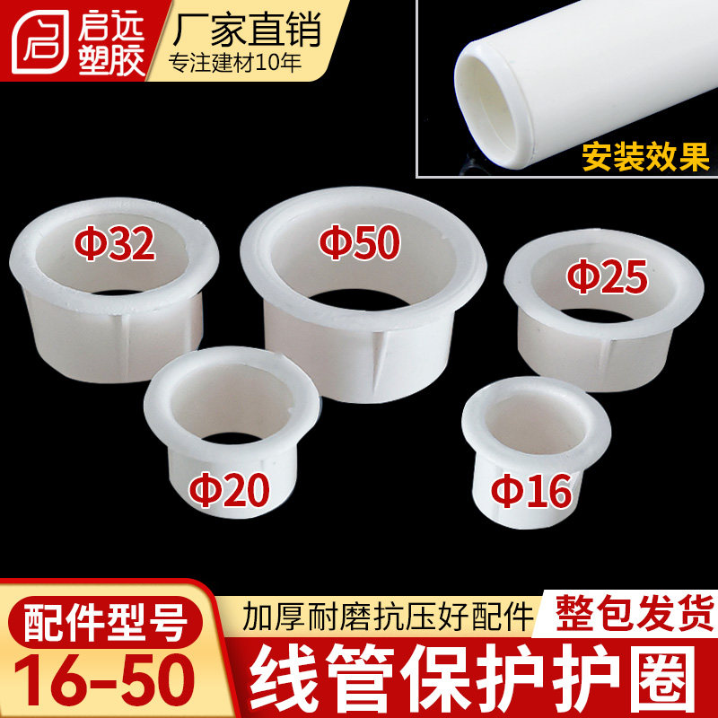 PVC线管护口穿线管护圈电线管护套 管护圈铁管镀锌管护口16203240