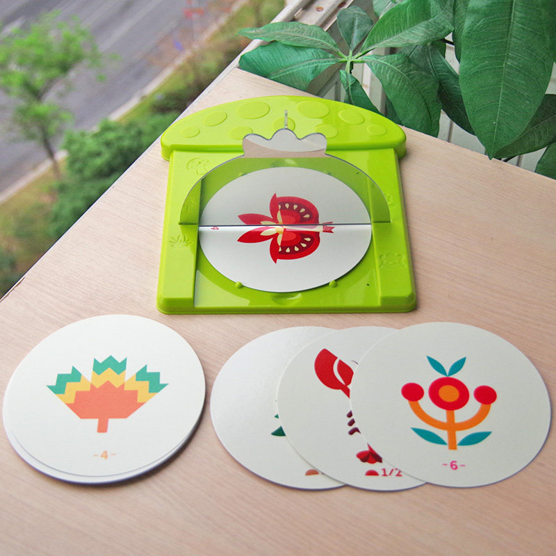 镜像拼图儿童益智玩具抽象几何空间思维动脑透视镜面数感数学教具