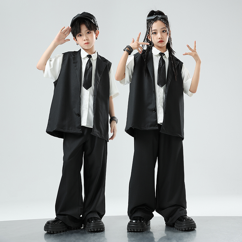 街舞儿童潮服演出服套装hiphop