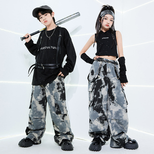 街舞儿童潮服演出服男童套装 少儿嘻哈潮牌爵士舞走秀秋 hiphop童装