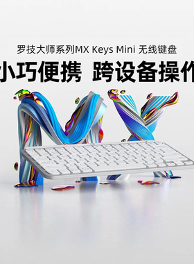 罗技 大师系列 MX Keys Mini 无线键盘蓝牙双模便携办公电脑ipad